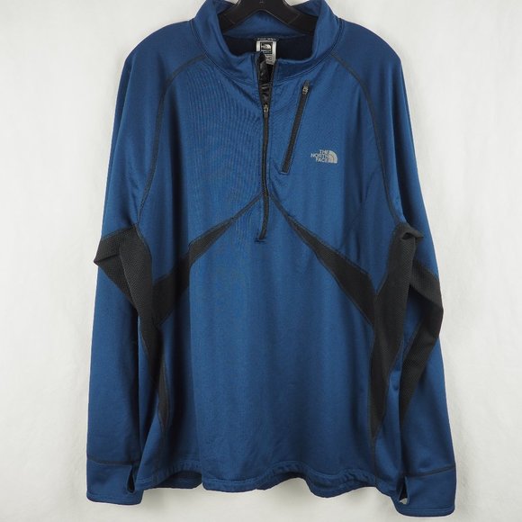The North Face 1/2 Zip Pullover Flight Blue XXL - Picture 1 of 10
